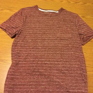 Banana Republic Pocket Tee Shirt Stripe Red White